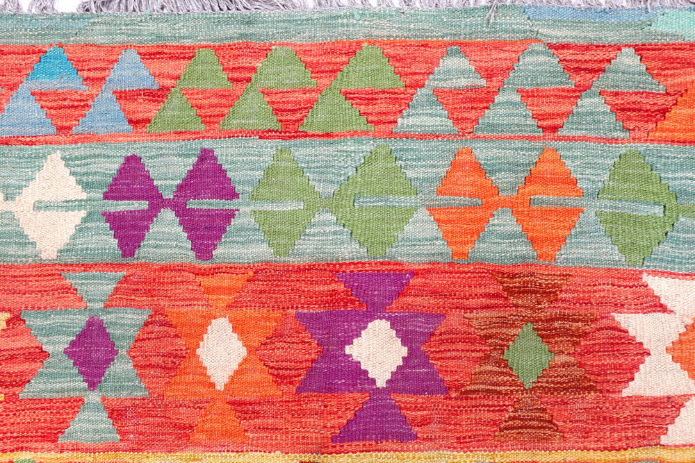 Multi Colored Kilim 6' 4 x 7' 11 - No. 57249 - ALRUG Rug Store