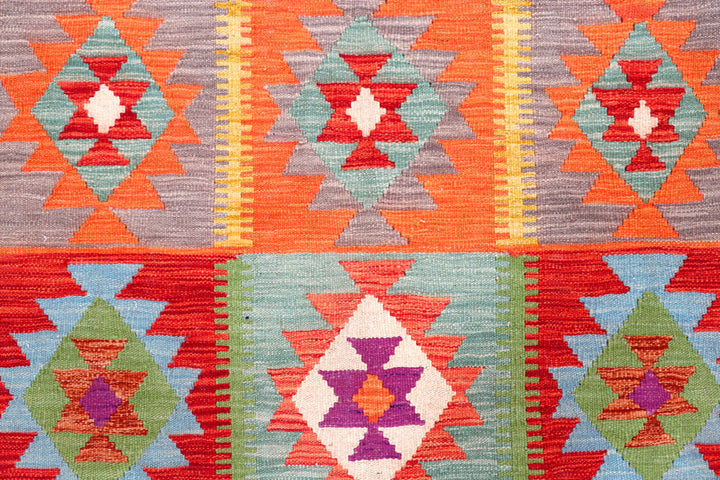 Multi Colored Kilim 6' 4 x 7' 11 - No. 57249 - ALRUG Rug Store