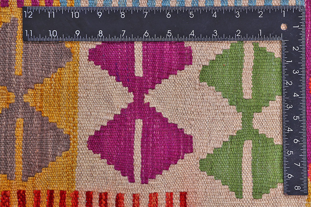 Multi Colored Kilim 6' 4 x 7' 11 - No. 57249 - ALRUG Rug Store