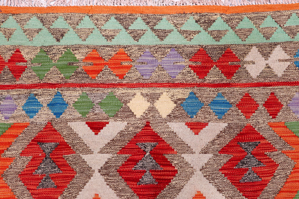 Multi Colored Kilim 5' 8 x 7' 8 - No. 57250 - ALRUG Rug Store