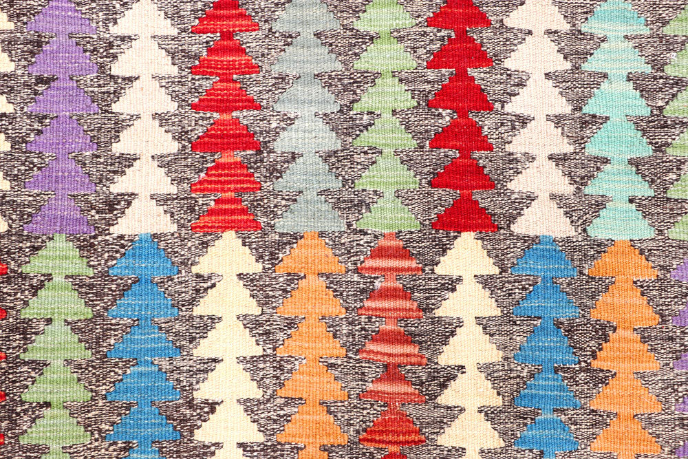 Multi Colored Kilim 5' 6 x 8' 1 - No. 57251 - ALRUG Rug Store