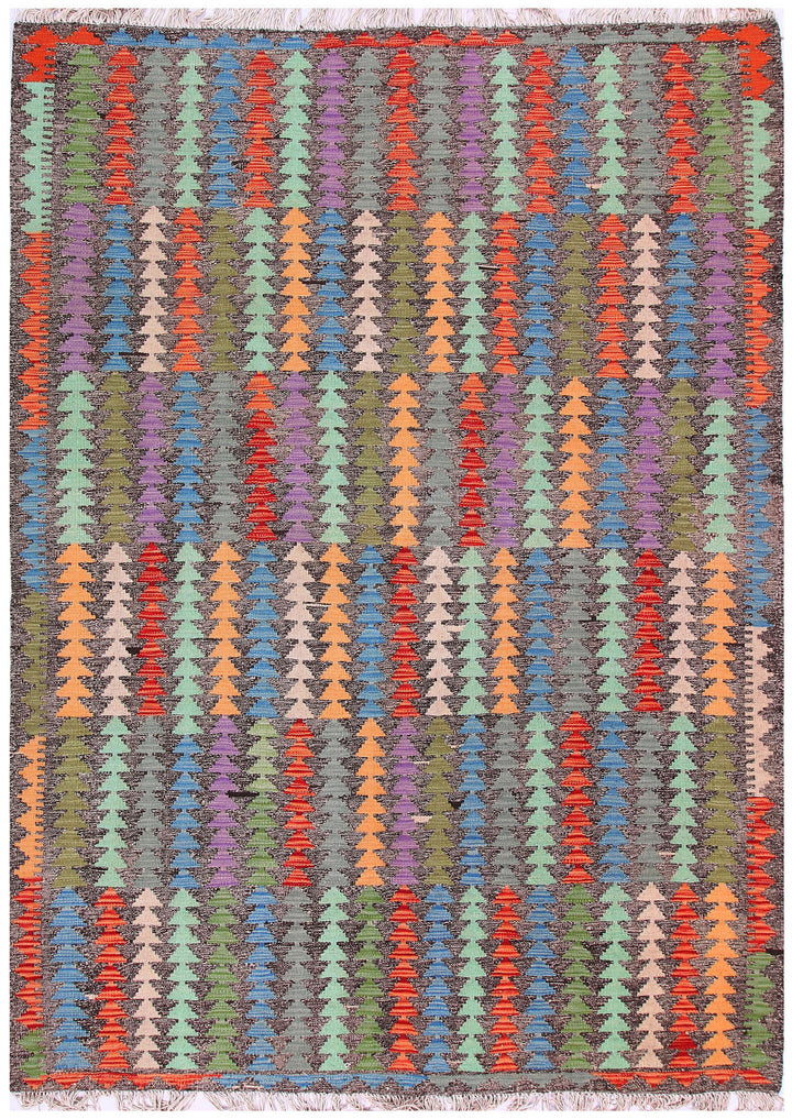 Multi Colored Kilim 5' 7 x 7' 8 - No. 57252 - ALRUG Rug Store