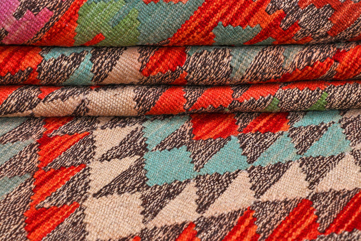 Multi Colored Kilim 5' 2 x 7' 8 - No. 57253 - ALRUG Rug Store