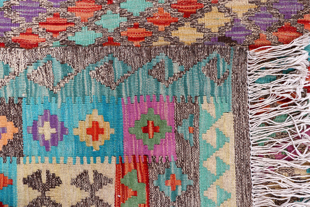 Multi Colored Kilim 6' x 7' 10 - No. 57255 - ALRUG Rug Store