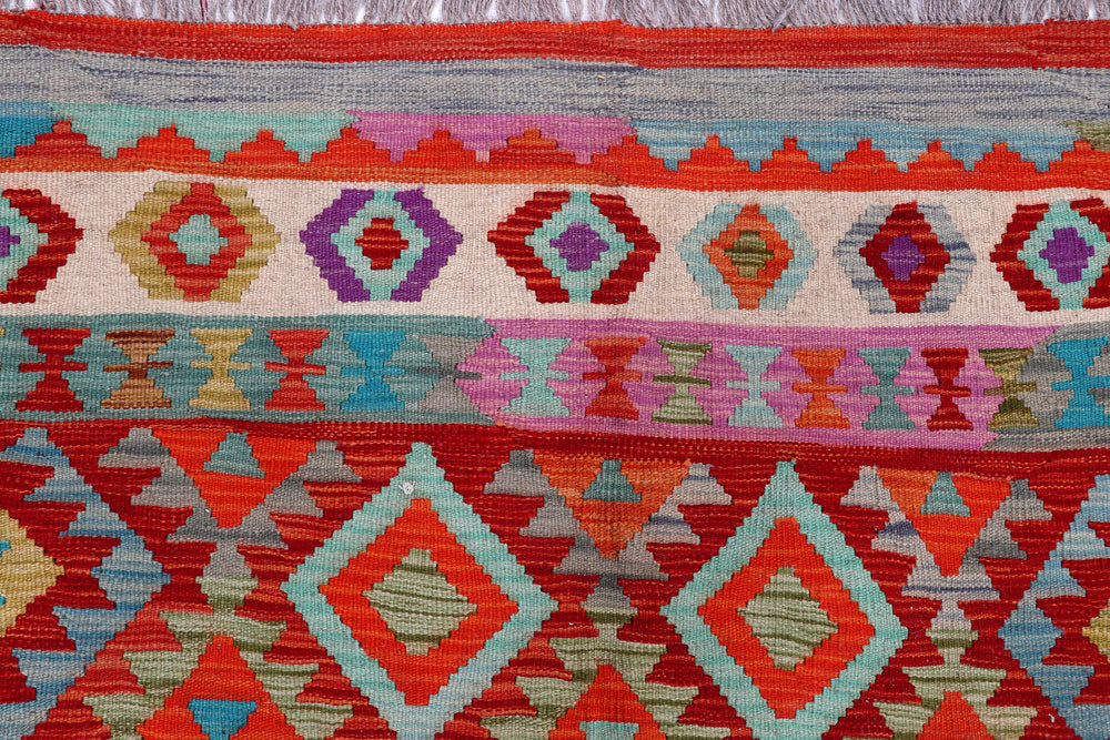 Multi Colored Kilim 5' 9 x 7' 10 - No. 57256 - ALRUG Rug Store