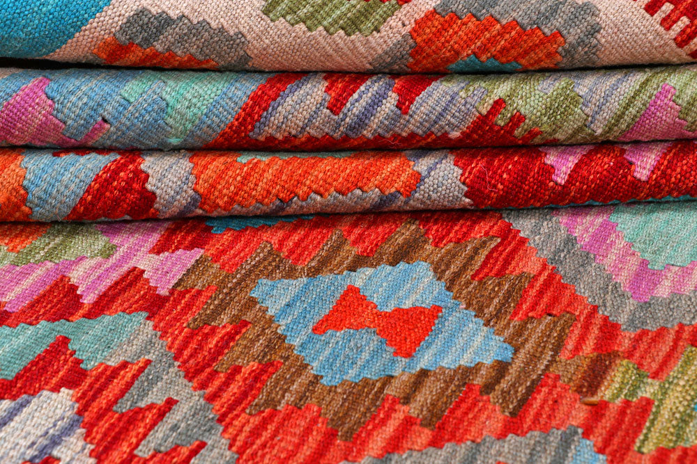 Multi Colored Kilim 5' 9 x 7' 10 - No. 57256 - ALRUG Rug Store