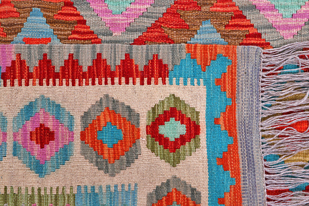 Multi Colored Kilim 5' 9 x 7' 10 - No. 57256 - ALRUG Rug Store