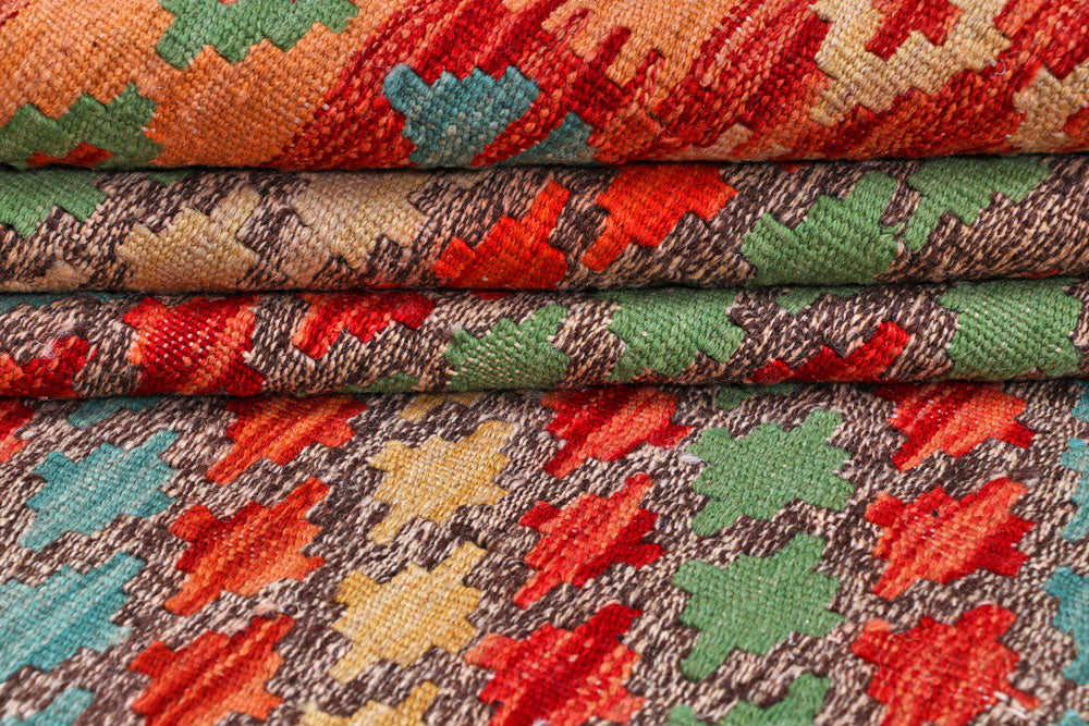 Multi Colored Kilim 6' x 8' - No. 57257 - ALRUG Rug Store