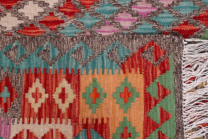 Multi Colored Kilim 6' x 8' - No. 57257 - ALRUG Rug Store