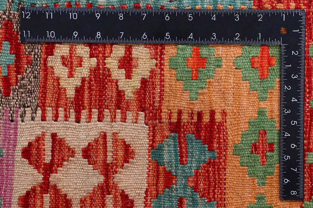 Multi Colored Kilim 6' x 8' - No. 57257 - ALRUG Rug Store