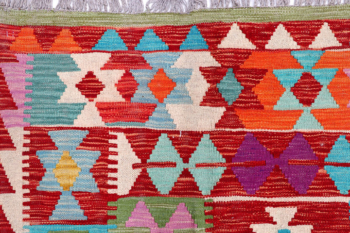 Multi Colored Kilim 6' 6 x 8' 3 - No. 57258 - ALRUG Rug Store