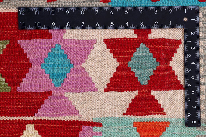 Multi Colored Kilim 6' 6 x 8' 3 - No. 57258 - ALRUG Rug Store