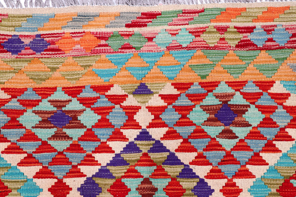Multi Colored Kilim 5' 3 x 8' - No. 57259 - ALRUG Rug Store