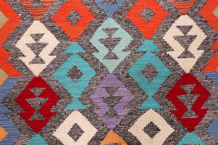 Multi Colored Kilim 5' 10 x 7' 8 - No. 57260 - ALRUG Rug Store