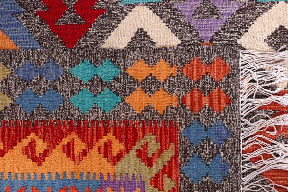 Multi Colored Kilim 5' 10 x 7' 8 - No. 57260 - ALRUG Rug Store