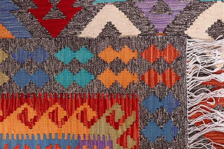 Multi Colored Kilim 5' 10 x 7' 8 - No. 57260 - ALRUG Rug Store
