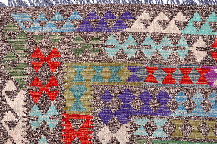 Multi Colored Kilim 8' 2 x 11' 3 - No. 57262 - ALRUG Rug Store