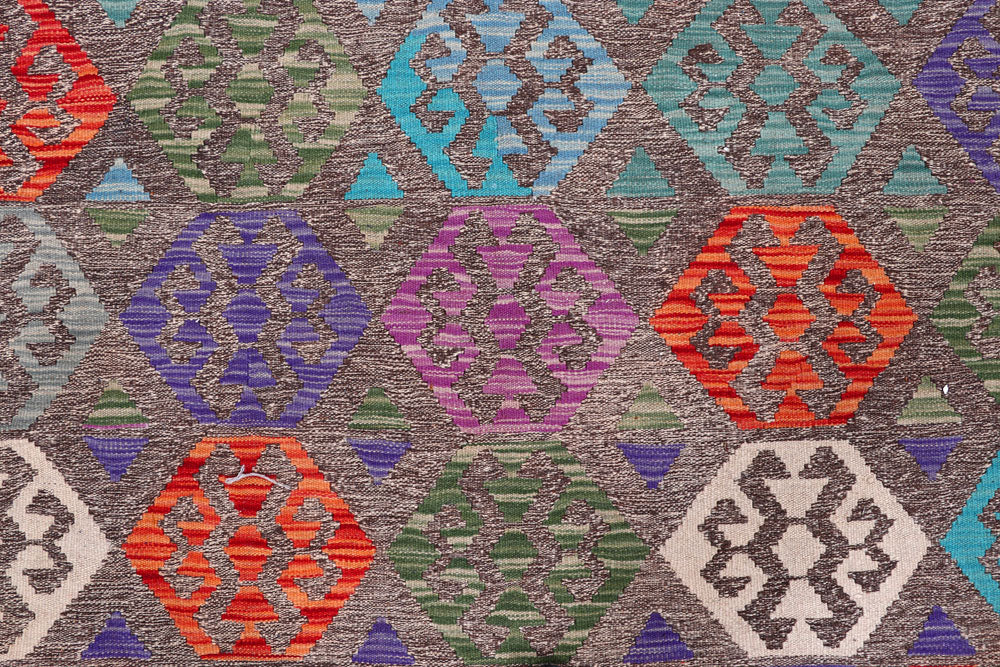 Multi Colored Kilim 8' 2 x 11' 3 - No. 57262 - ALRUG Rug Store