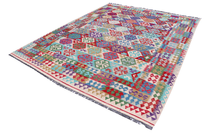 Multi Colored Kilim 8' 2 x 11' 1 - No. 57263 - ALRUG Rug Store