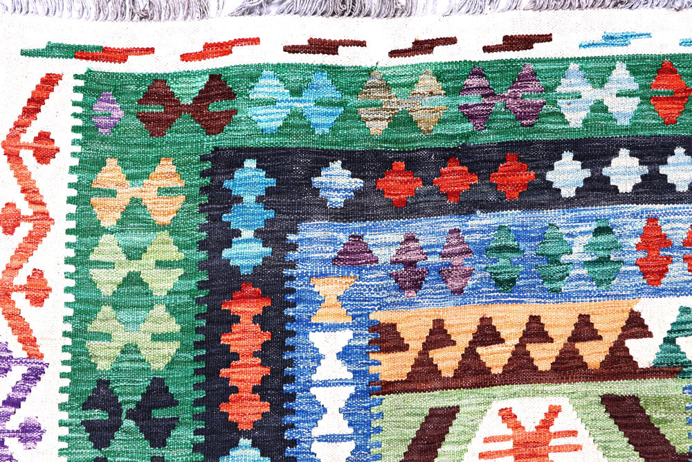 Multi Colored Kilim 8' 4 x 11' 7 - No. 57265 - ALRUG Rug Store