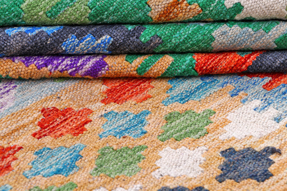 Multi Colored Kilim 8' 4 x 11' 7 - No. 57265 - ALRUG Rug Store