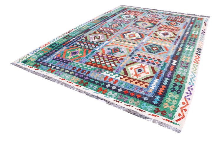 Multi Colored Kilim 8' 4 x 11' 7 - No. 57265 - ALRUG Rug Store