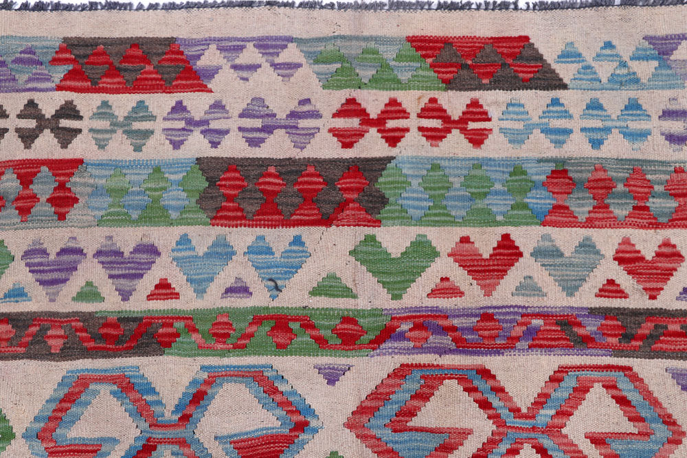 Multi Colored Kilim 8' 1 x 11' 4 - No. 57266 - ALRUG Rug Store
