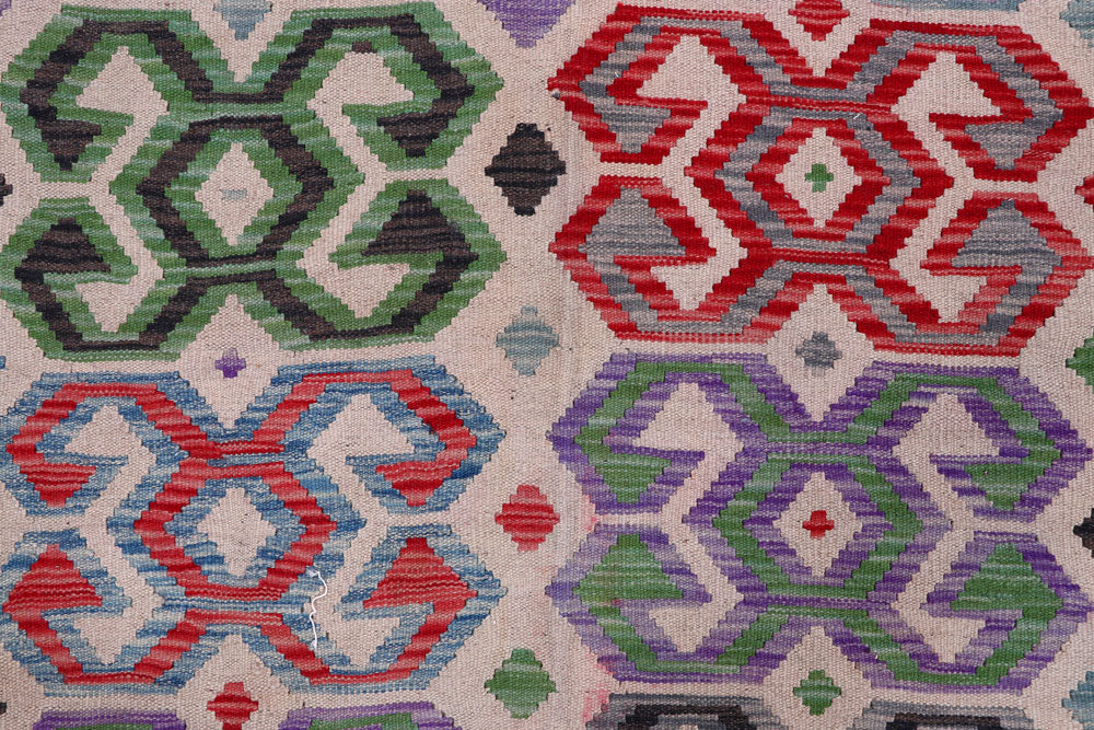 Multi Colored Kilim 8' 1 x 11' 4 - No. 57266 - ALRUG Rug Store