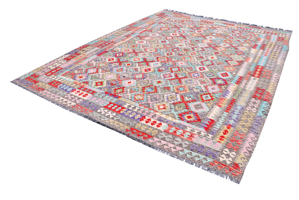 Multi Colored Kilim 8' 8 x 11' 7 - No. 57267 - ALRUG Rug Store