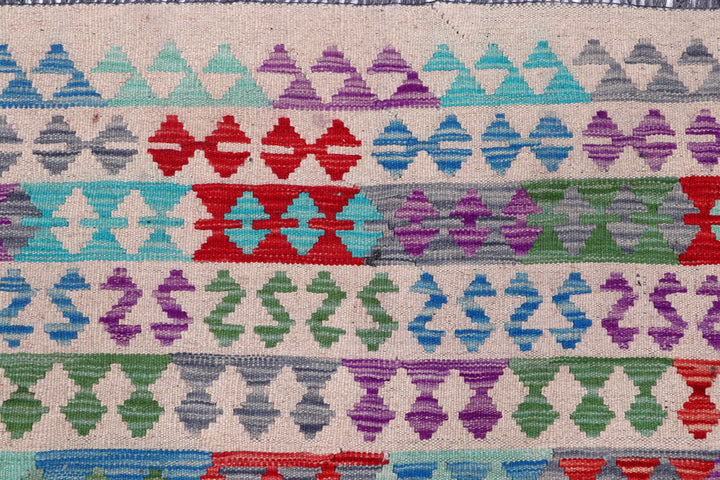 Multi Colored Kilim 8' 4 x 11' 3 - No. 57268 - ALRUG Rug Store