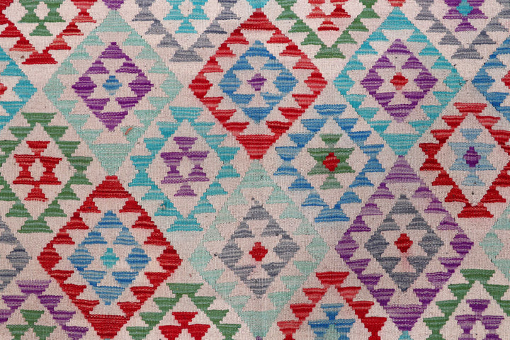 Multi Colored Kilim 8' 4 x 11' 3 - No. 57268 - ALRUG Rug Store