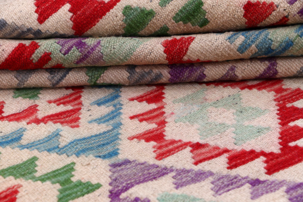 Multi Colored Kilim 8' 4 x 11' 3 - No. 57268 - ALRUG Rug Store