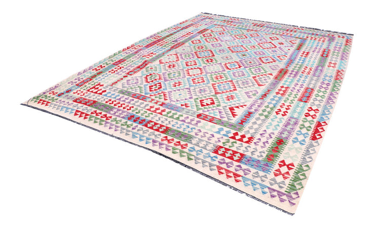 Multi Colored Kilim 8' 4 x 11' 3 - No. 57268 - ALRUG Rug Store