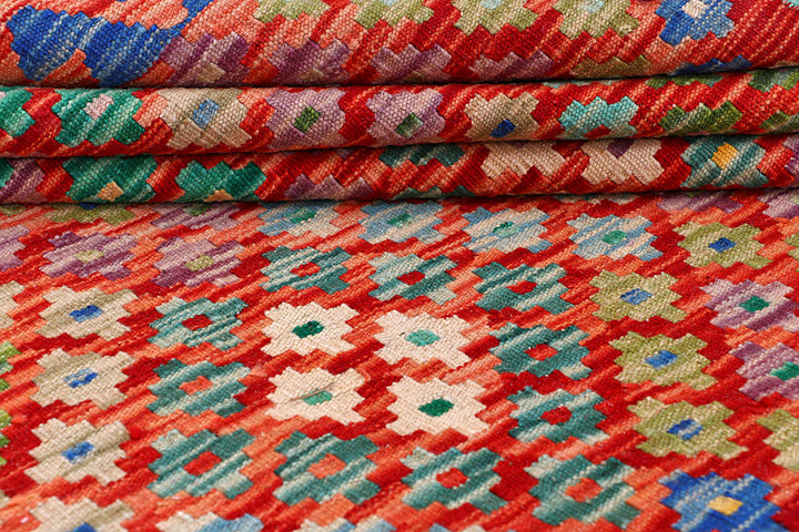 Multi Colored Kilim 8' 5 x 9' 8 - No. 57269 - ALRUG Rug Store