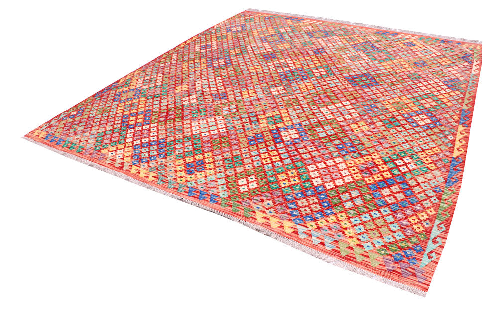 Multi Colored Kilim 8' 5 x 9' 8 - No. 57269 - ALRUG Rug Store