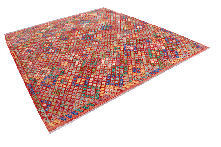 Multi Colored Kilim 8' 5 x 9' 8 - No. 57269 - ALRUG Rug Store