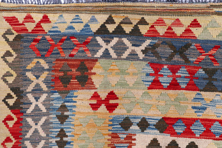 Multi Colored Kilim 8' 6 x 11' 9 - No. 57270 - ALRUG Rug Store