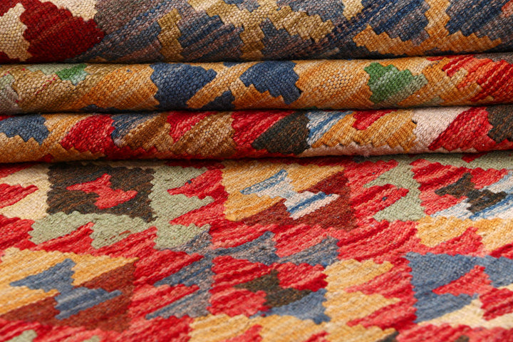 Multi Colored Kilim 8' 6 x 11' 9 - No. 57270 - ALRUG Rug Store