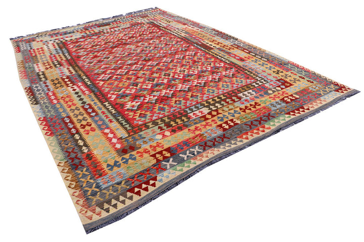 Multi Colored Kilim 8' 6 x 11' 9 - No. 57270 - ALRUG Rug Store