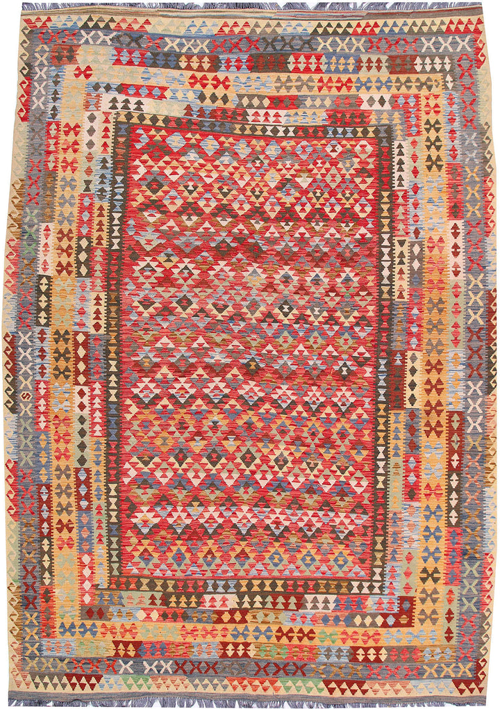 Multi Colored Kilim 8' 6 x 11' 9 - No. 57270 - ALRUG Rug Store