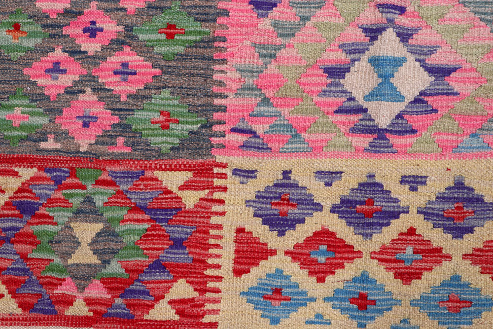 Multi Colored Kilim 8' 2 x 11' 9 - No. 57273 - ALRUG Rug Store