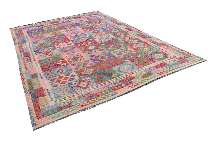 Multi Colored Kilim 8' 2 x 11' 9 - No. 57273 - ALRUG Rug Store