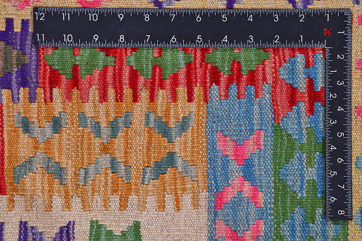 Multi Colored Kilim 8' 2 x 11' 9 - No. 57273 - ALRUG Rug Store