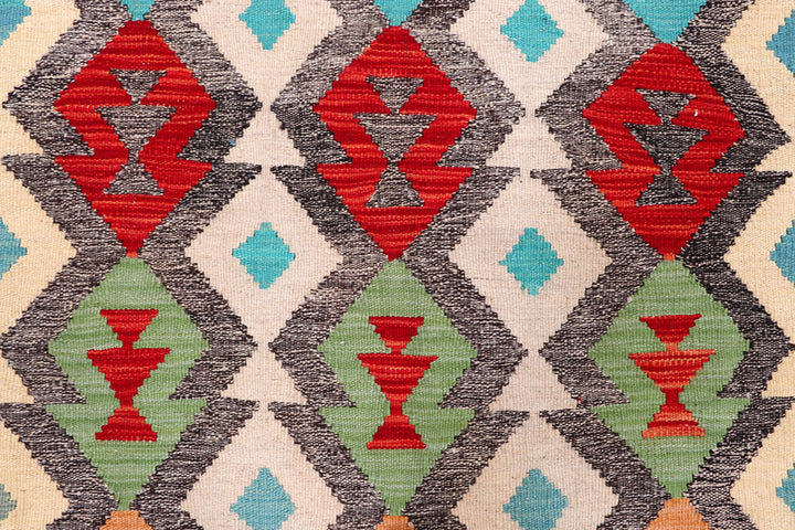 Multi Colored Kilim 5' 7 x 7' 7 - No. 57274 - ALRUG Rug Store