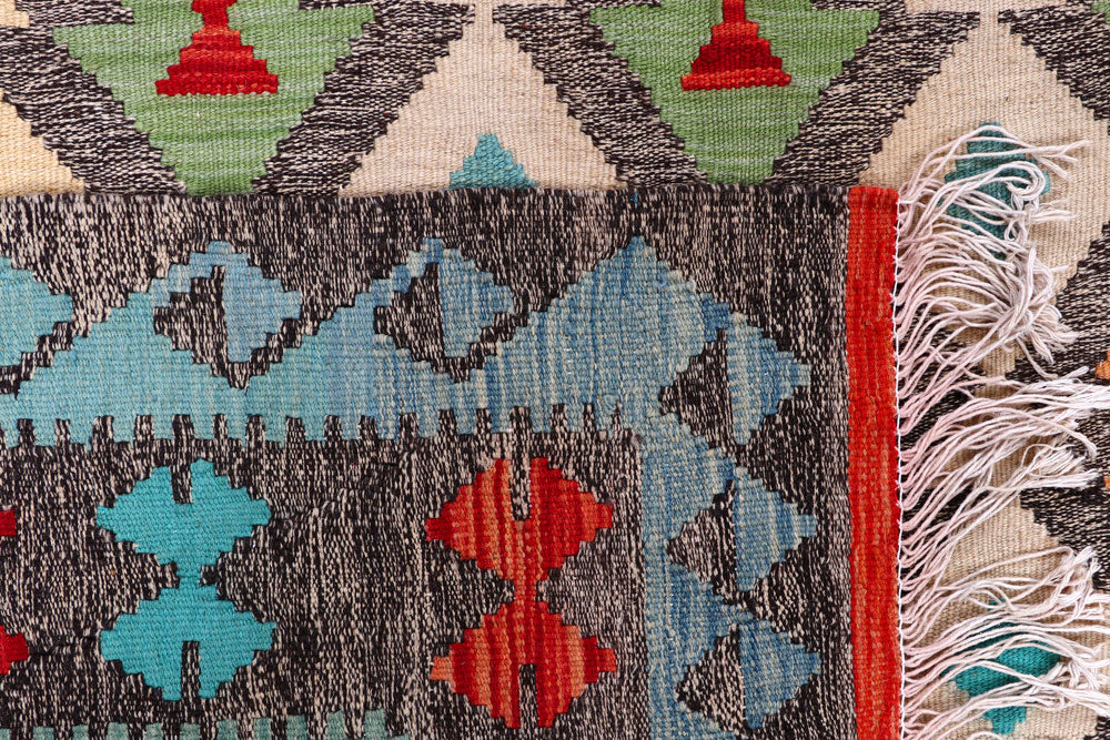 Multi Colored Kilim 5' 7 x 7' 7 - No. 57274 - ALRUG Rug Store