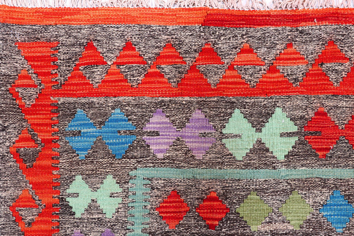 Multi Colored Kilim 5' 7 x 7' 6 - No. 57275 - ALRUG Rug Store