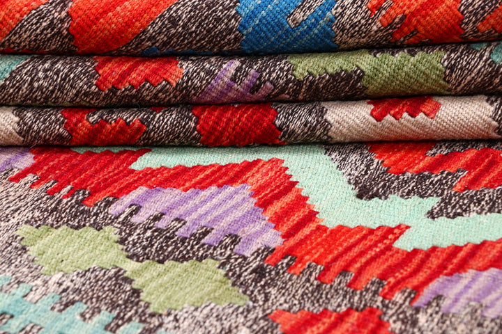 Multi Colored Kilim 5' 7 x 7' 6 - No. 57275 - ALRUG Rug Store