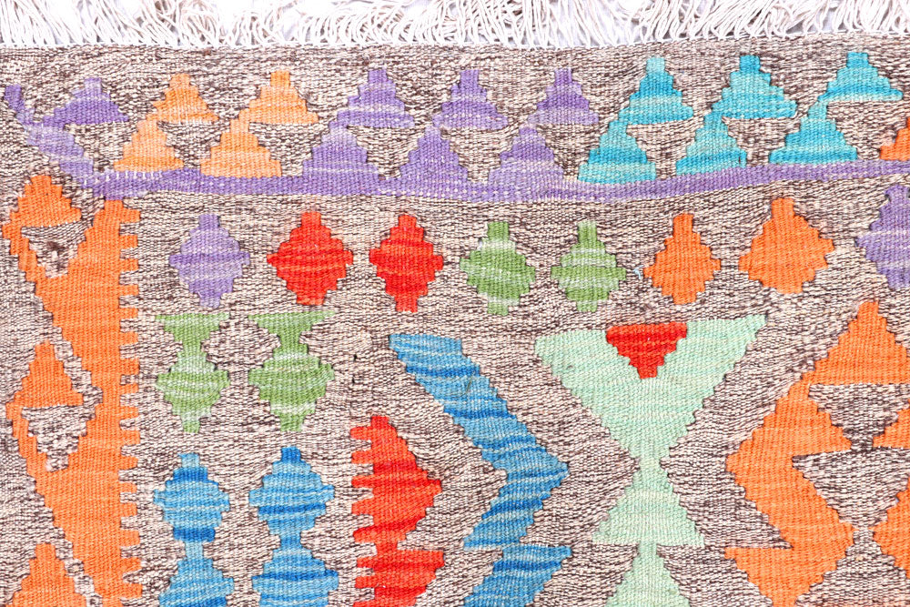 Multi Colored Kilim 5' 6 x 7' 7 - No. 57276 - ALRUG Rug Store