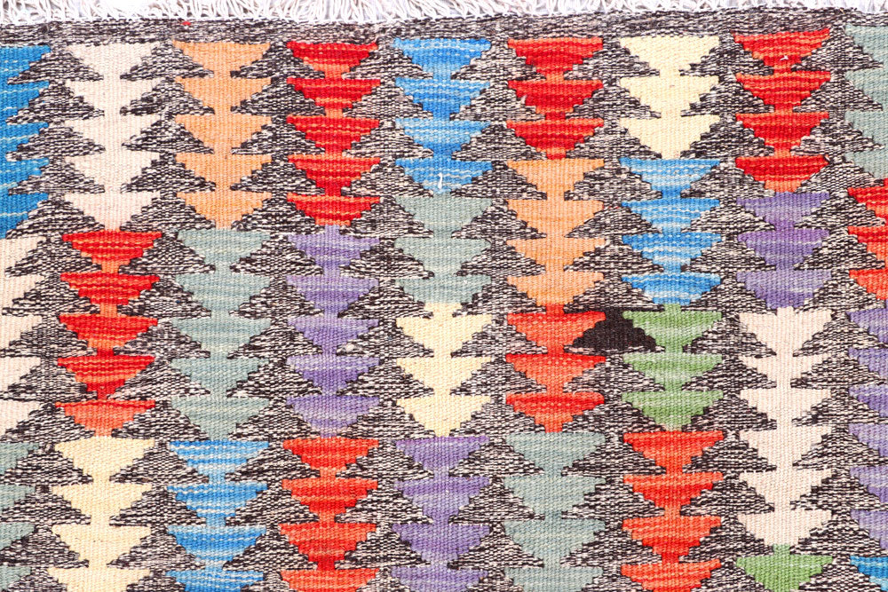 Multi Colored Kilim 5' 10 x 7' 4 - No. 57278 - ALRUG Rug Store