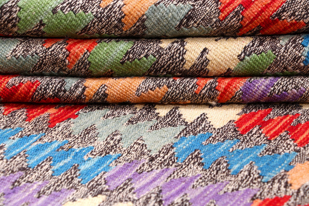 Multi Colored Kilim 5' 10 x 7' 4 - No. 57278 - ALRUG Rug Store